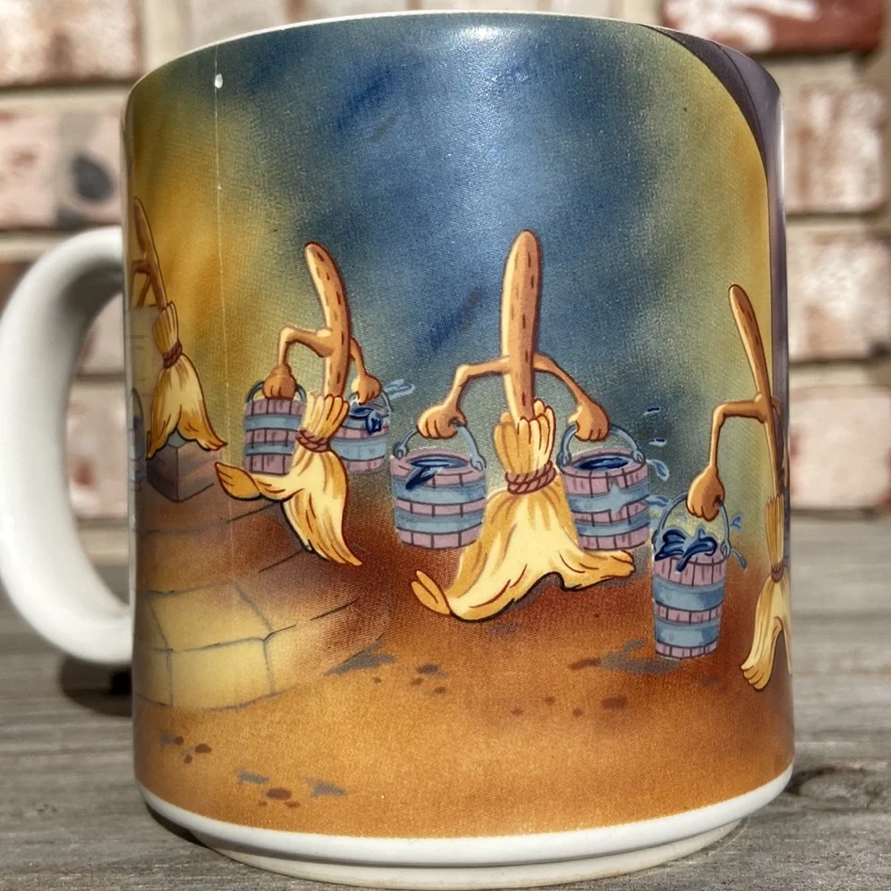 Disney’s sorcerer Mickey vintage 90s mug coffee tea soups cocoa classic